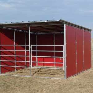 12 x 12 with Front 5 Rail Combo Panel/Swing Gate